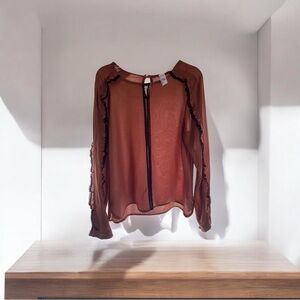 Italian Semi-sheer Blouse